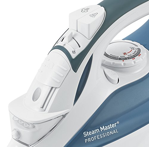 Sunbeam 4274-200 GreenSense SteamMaster Full Size Professional Iron with Retractable Cord and Clearview, White