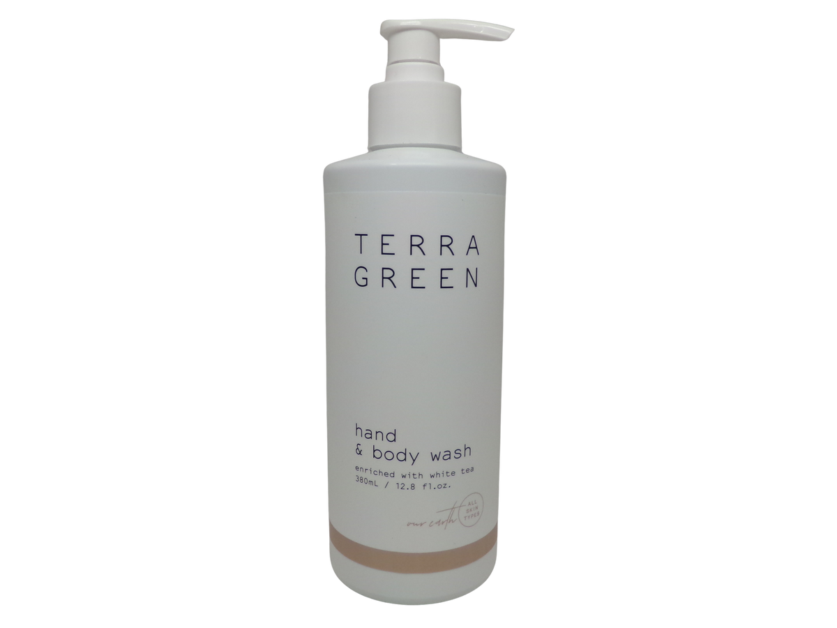 Terra Green Hand and Body Wash Enriched with White Tea (12.8oz) lot of 2 Bottles