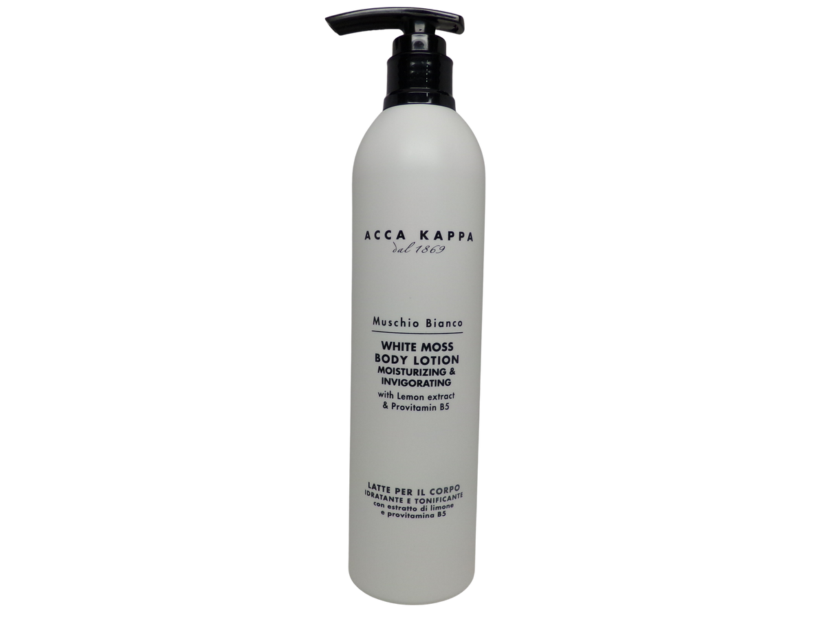 Acca Kappa White Moss Body Lotion 4 Pack (10oz Each, Total 40oz)