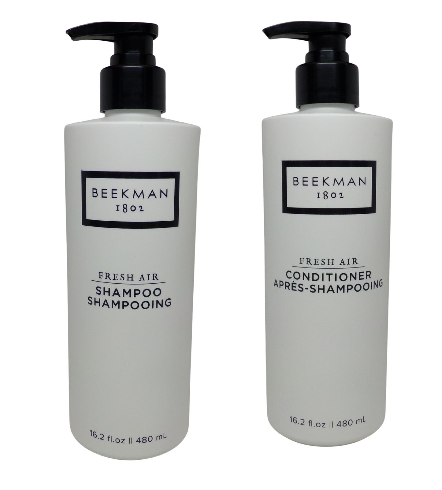 Beekman 1802 Fresh Air Shampoo & Conditioner Set 16.2oz Pump Bottles