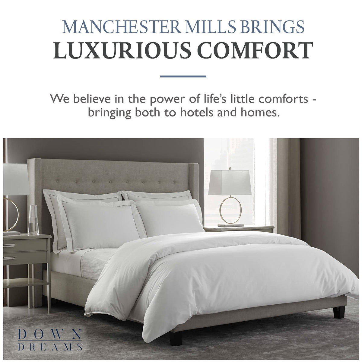 Down Dreams Manchester Mills Classic Firm Queen Pillows 2-Pack