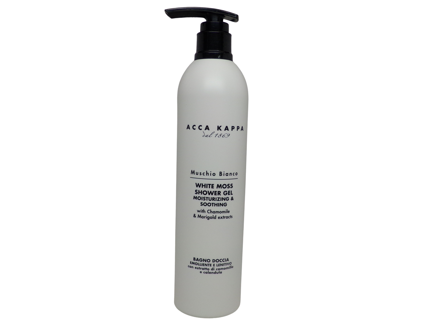 Acca Kappa White Moss Shower Gel 10oz (300m) Pump Bottle (2 Pack Total 20oz)