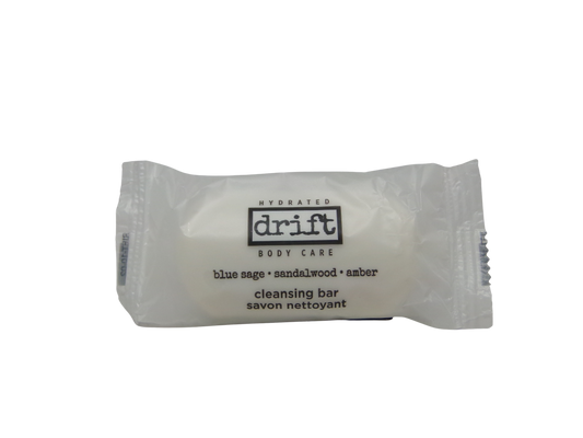 Drift Blue Sage Sandalwood & Amber Bath Soap 1.25oz Lot of 10 each Bars. Total of 12.5oz