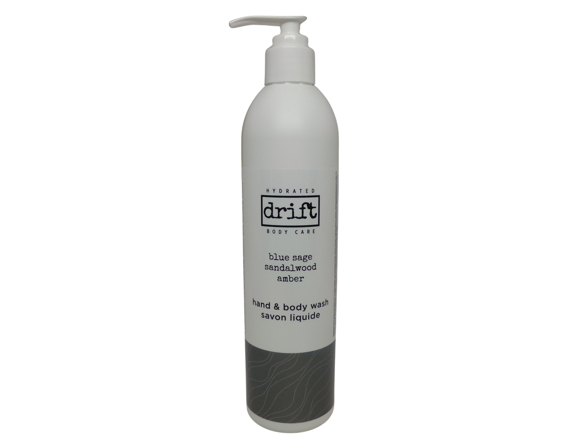 Drift Blue Sage Sandalwood & Amber Hand and Body Wash (12oz) lot of 4. Total of 48oz