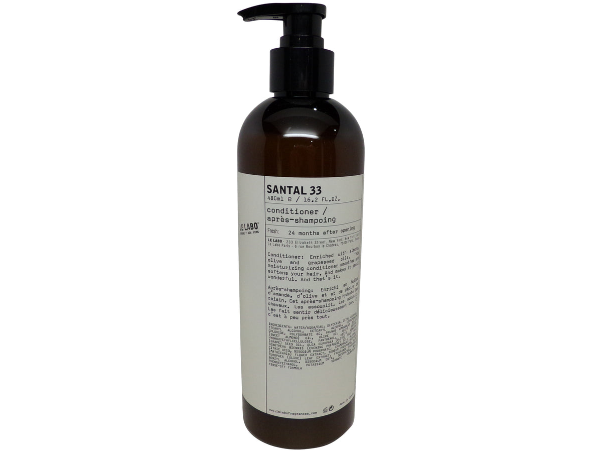 Le Labo Santal 33 Shampoo & Conditioner lot of 2 (1 of each) 16.2oz Pump Bottles.