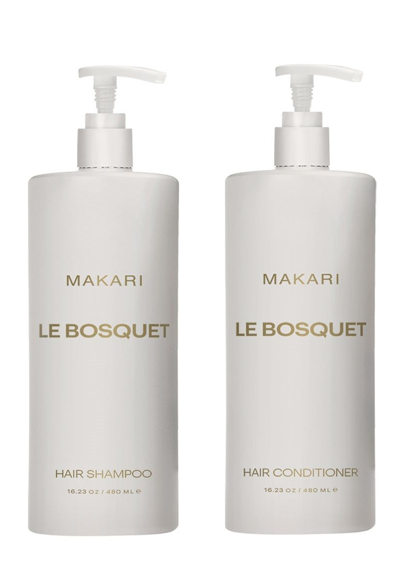 Makari Le Bosquet Shampoo and Conditioner (1 of each) 16.23oz/480 mL Pump Bottles