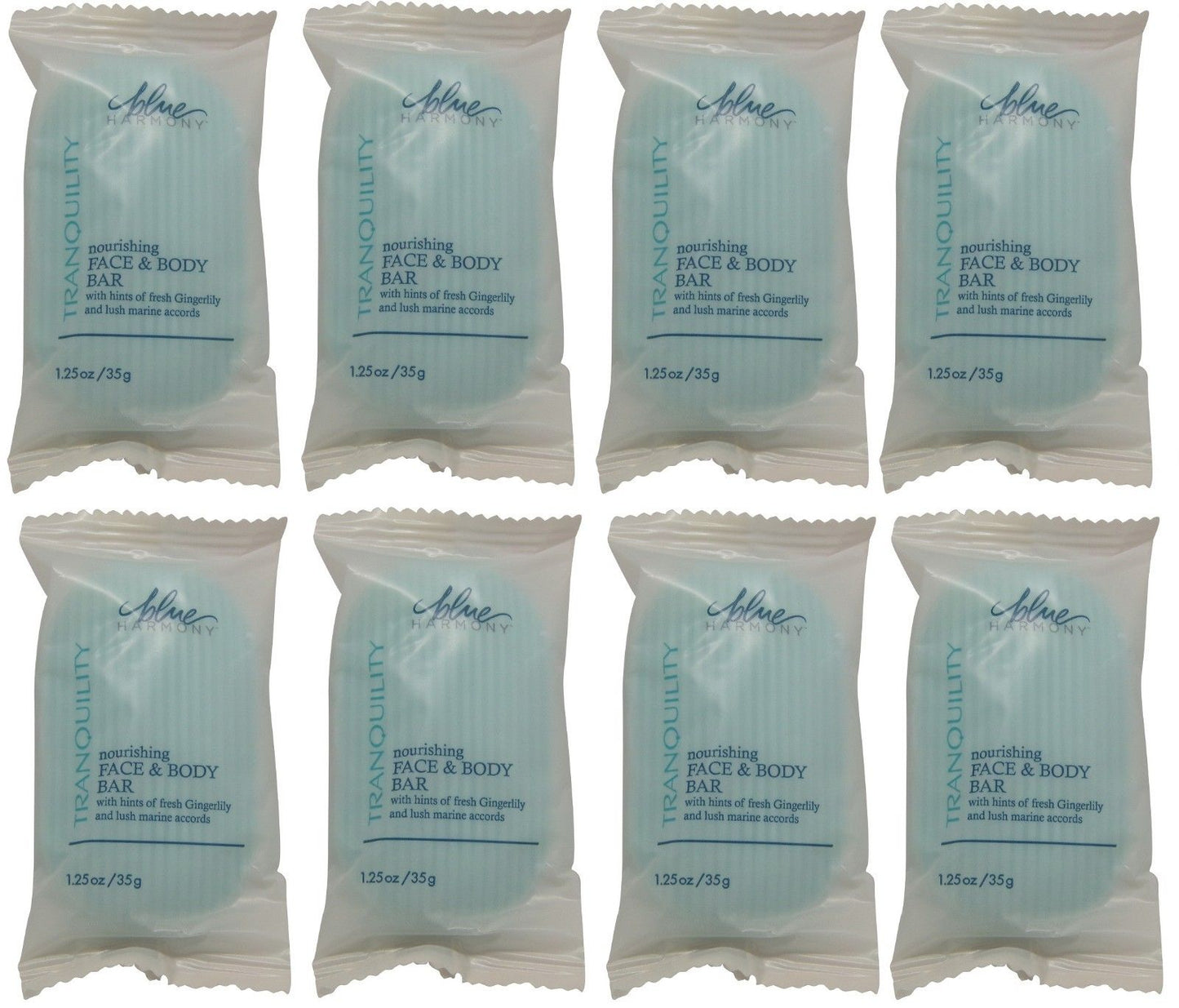 Blue Harmony Nourishing Face & Body Soap Lot of 8 Each 1oz Bars.