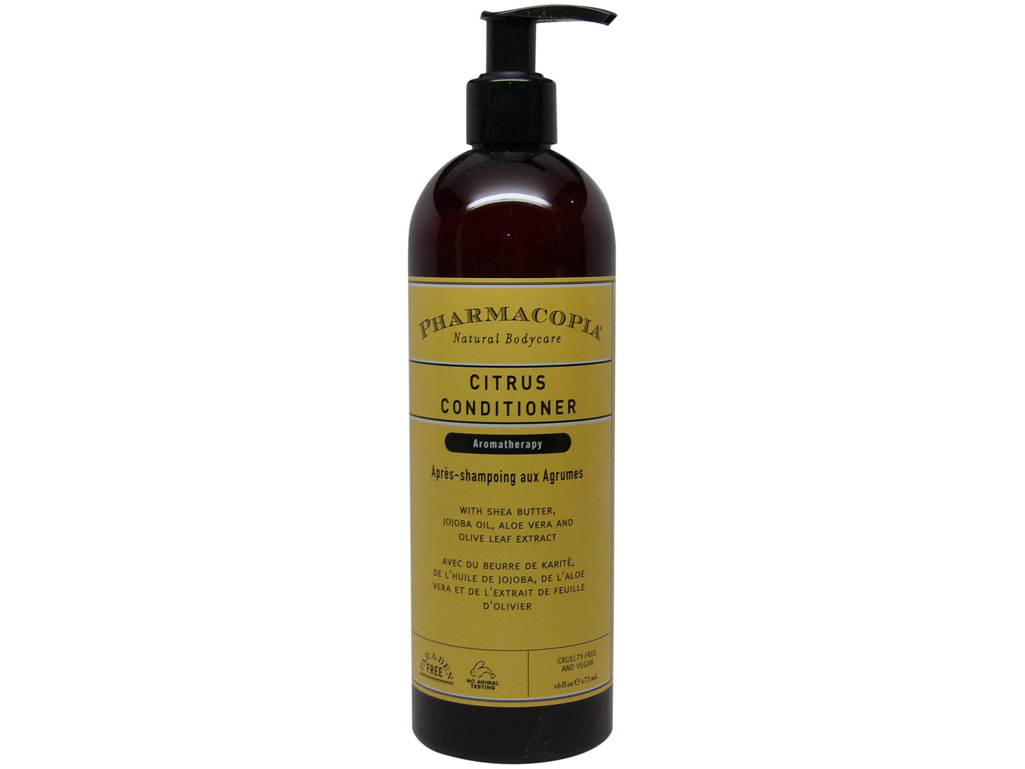 Pharmacopia Citrus Conditioner Aromatherapy Hair & Scalp Care with Natural & Organic Ingredients Vegan, Cruelty Free, Aromatic Conditioner, 16oz