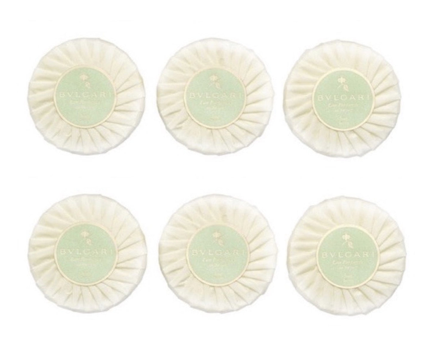 Bvlgari au the vert (green tea) bath soap 5.3oz Set of 6