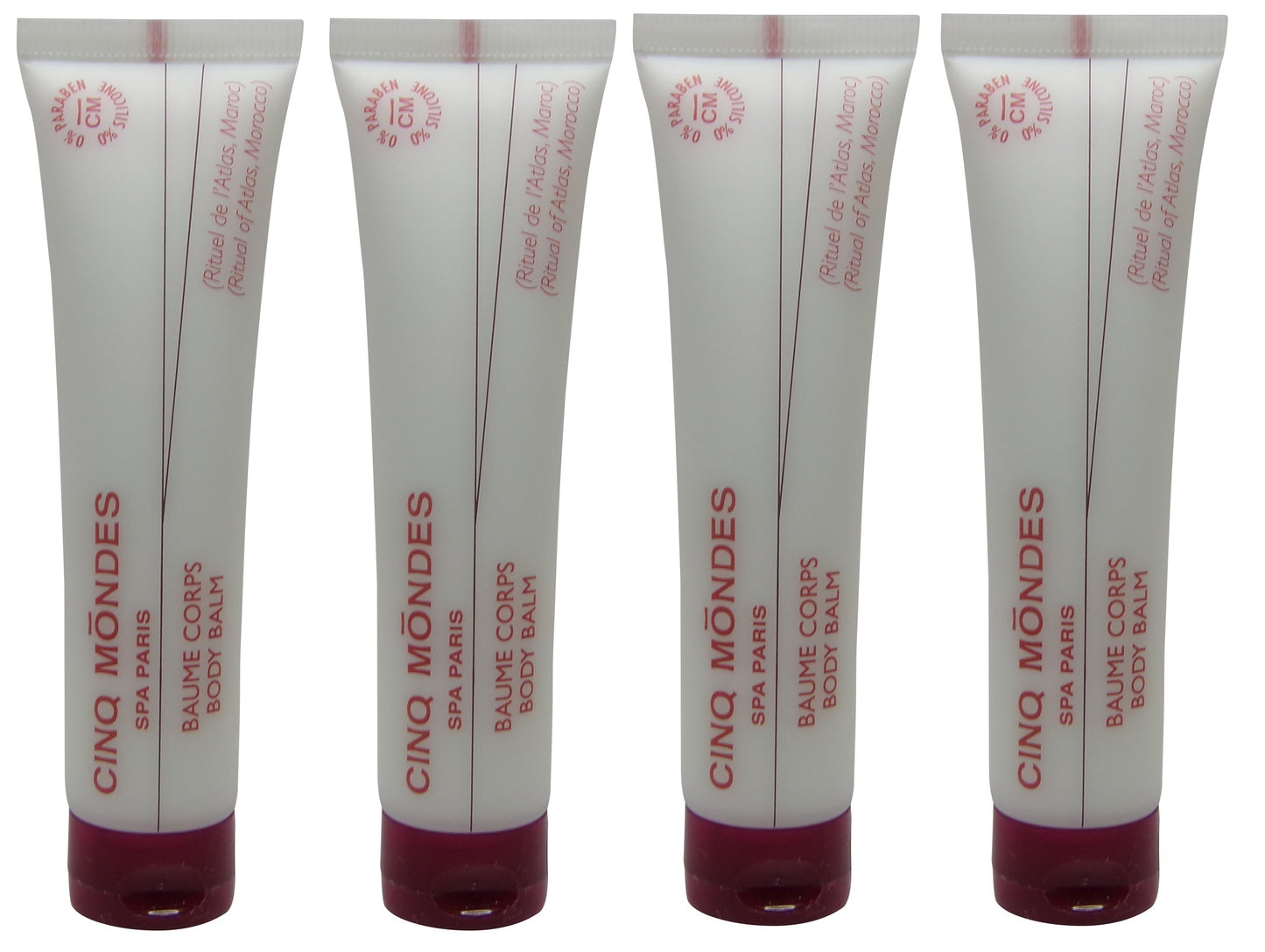 Cinq Mondes Body Lotion Rituel de l'Atlas lot of 4 each 1.35oz. Total of 5.4oz