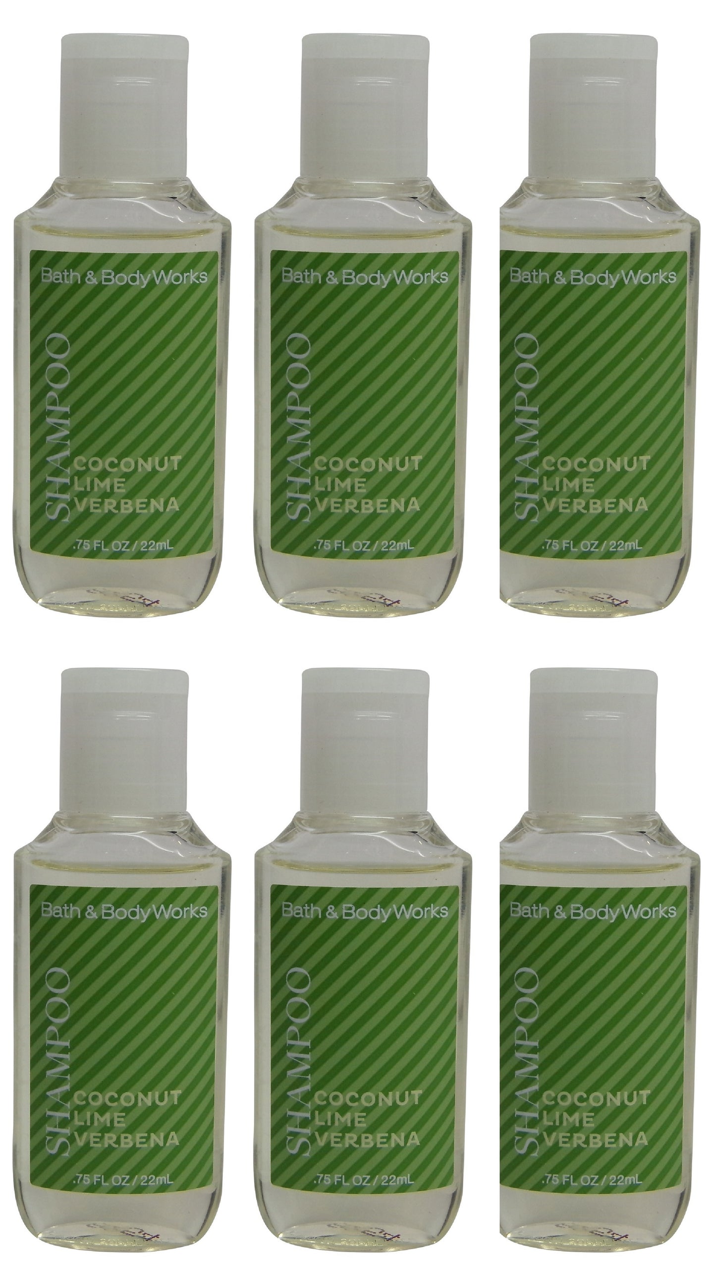 Bath and Body Works Coconut Lime Verbena Shampoo Lot of 6. Total of 4.5oz