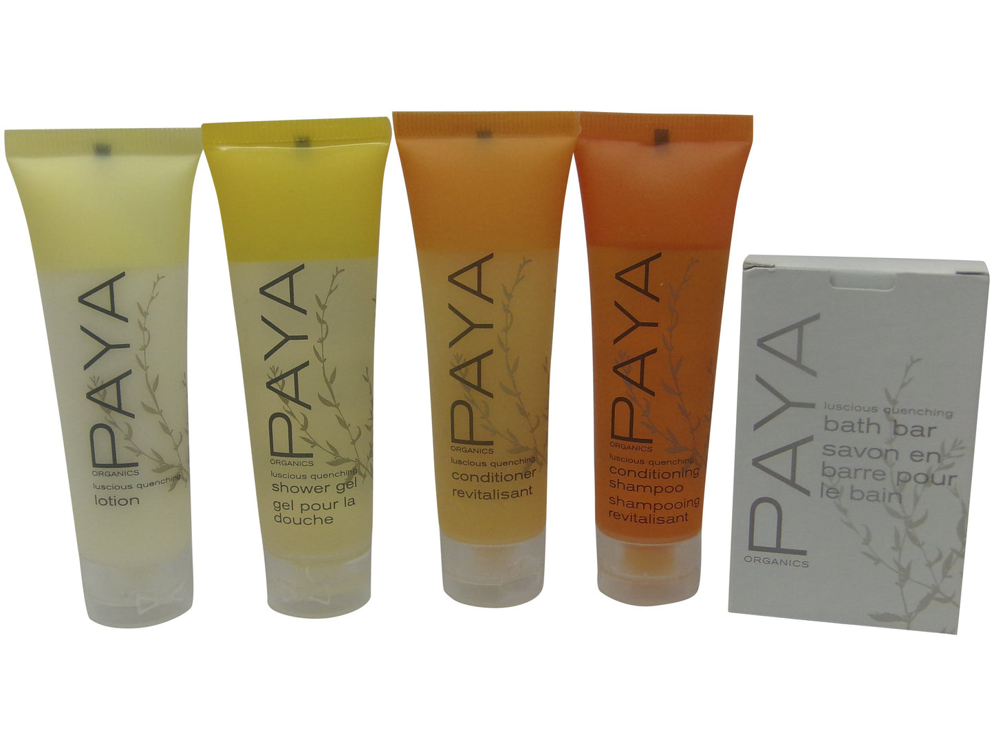 PAYA Organics Travel Set Shampoo Conditioner Lotion Shower Gel & Soap