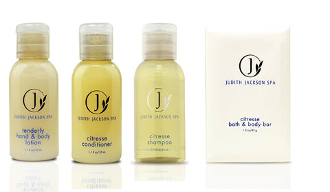 Judith Jackson Travel Set two of each Lotion, Shampoo, Conditioner, Soap