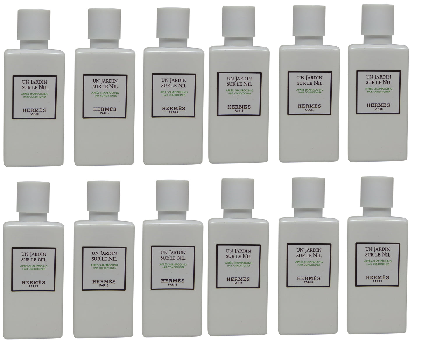 Hermes Un Jardin Sur le Nil Conditioner lot of 12ea 1.35oz Bottles. Total of 16.2oz