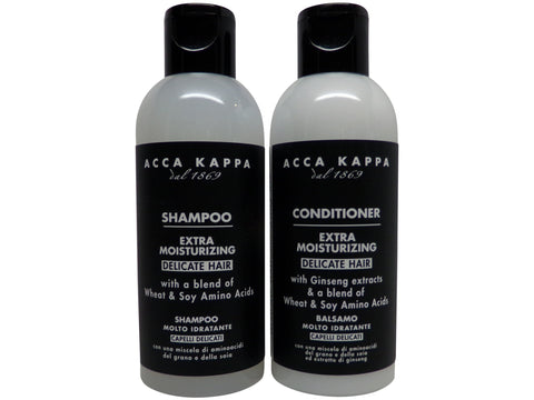 Acca Kappa White Moss Shampoo & Conditioner lot of 4 (2 of each) 2.5oz bottles