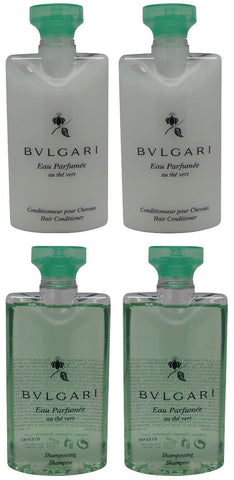 Bvlgari au the vert Green Tea Shampoo & Conditioner lot of 4 (2 of each)