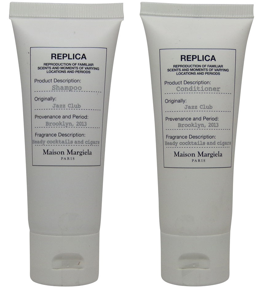 Maison Margiela Replica Jazz Club Shampoo & Conditioner lot of 4 (2 of each) 1.4oz tubes.