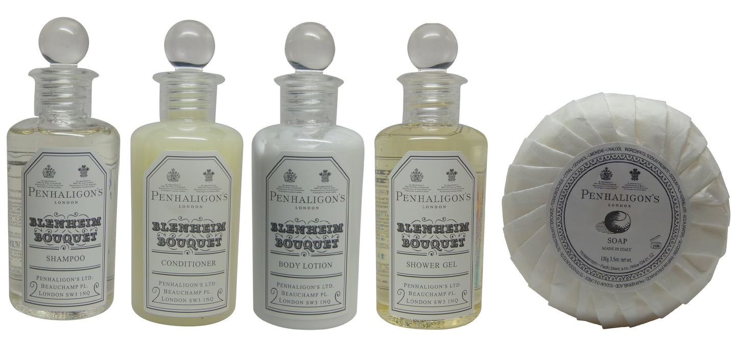 Penhaligons Blenheim Bouquet Travel Set Shampoo, Conditioner, Body Lotion, Shower Gel & Soap