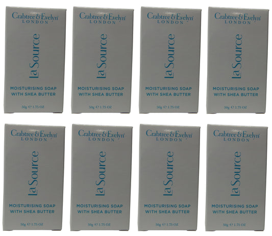 Crabtree and Evelyn La Source Bath Soap 8 each 1.7oz Bars.Total of 13.6oz