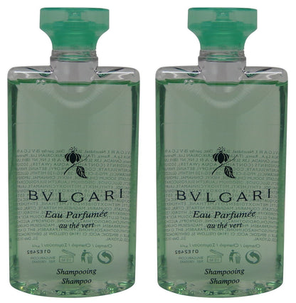 Bvlgari au the vert Green Tea Shampoo lot of 2 each 2.5oz Total of 5oz