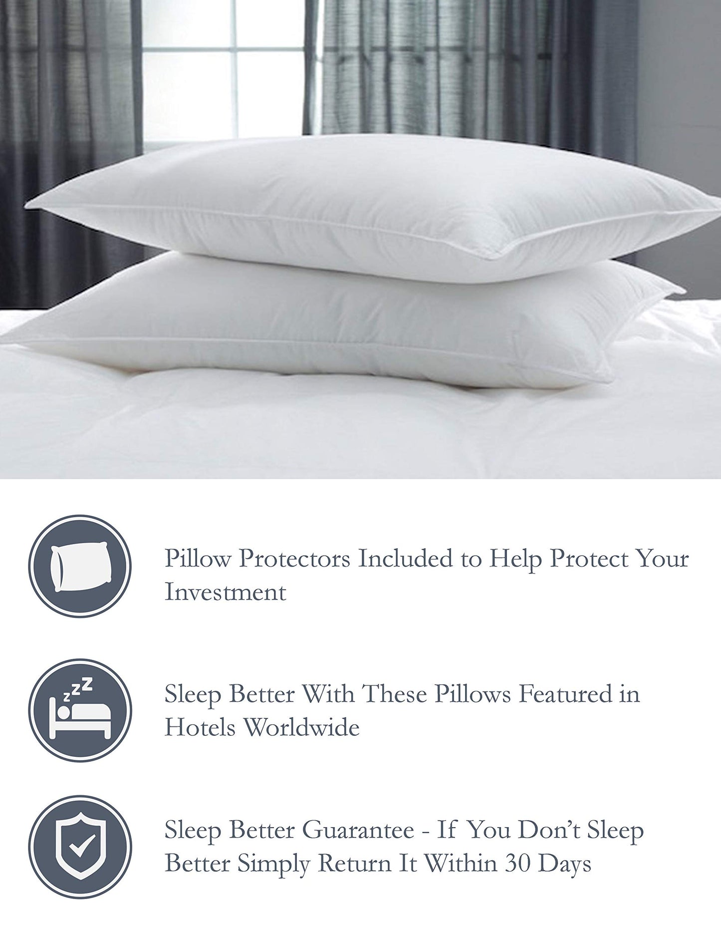 Restful Nights Trillium Standard Size 2-Pillow Set
