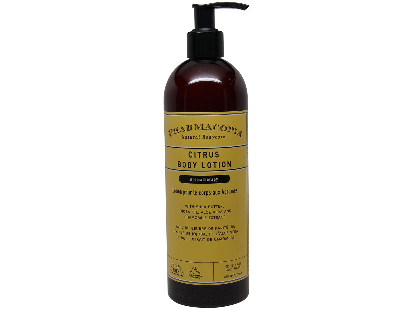 Pharmacopia Citrus Body Lotion Moisturizing Aromatherapy Body Cream with Natural & Organic Ingredients Vegan, Cruelty Free, Aromatic Body Moisturizer, 16oz