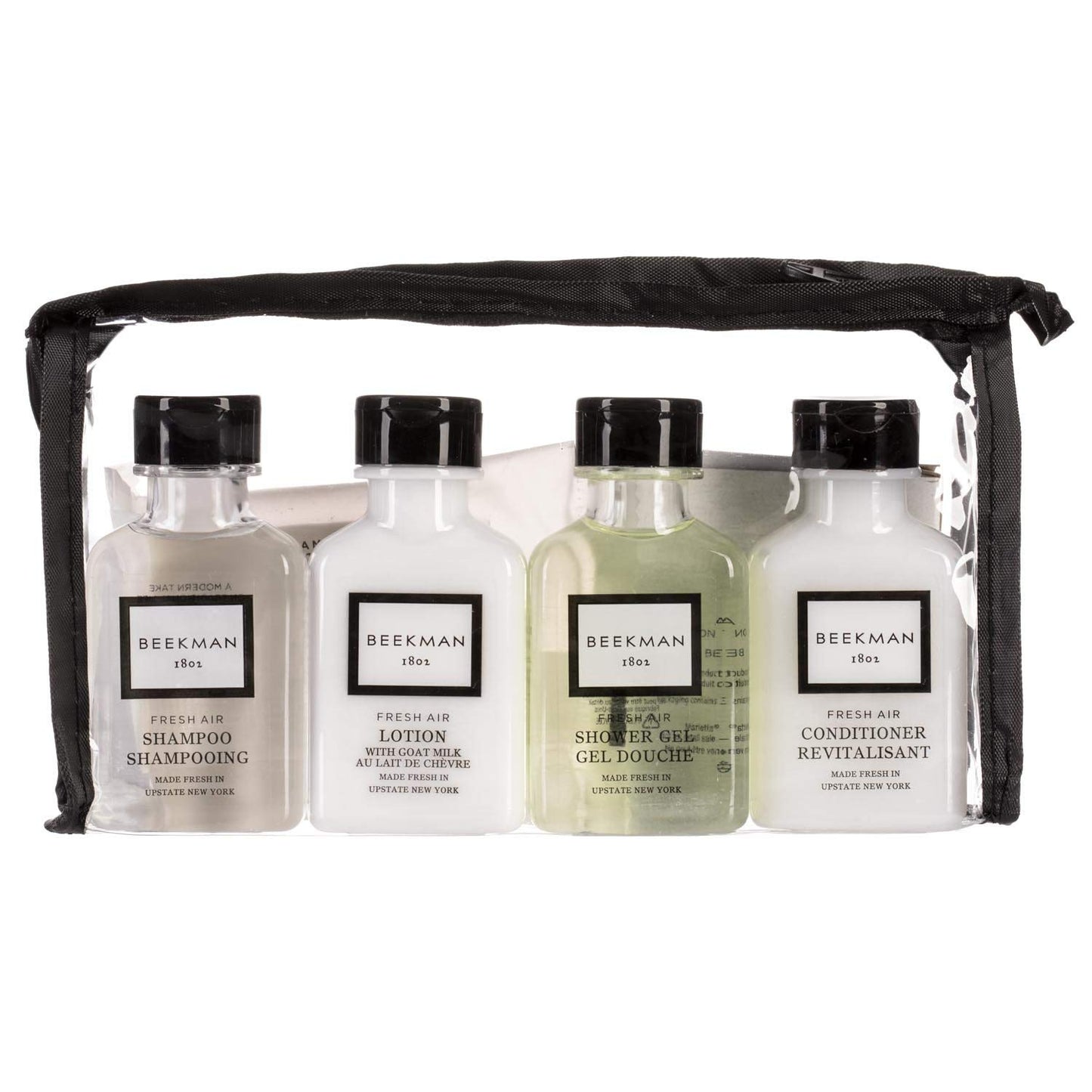 Beekman 1802 Fresh Air Goat Milk Amenity Kit - Shower Gel, Shampoo, Conditioner, Body Lotion, Face Soap And Body Soap