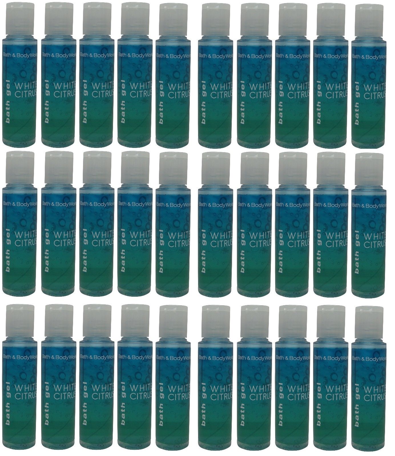 Bath and Body Works White Citrus Gel Lot of 30 Total of 22.5oz at Holiday Express