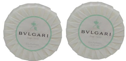 Bvlgari au the vert Green Tea Soap lot of 2 each 1.76oz Bars. Total of 3.5oz