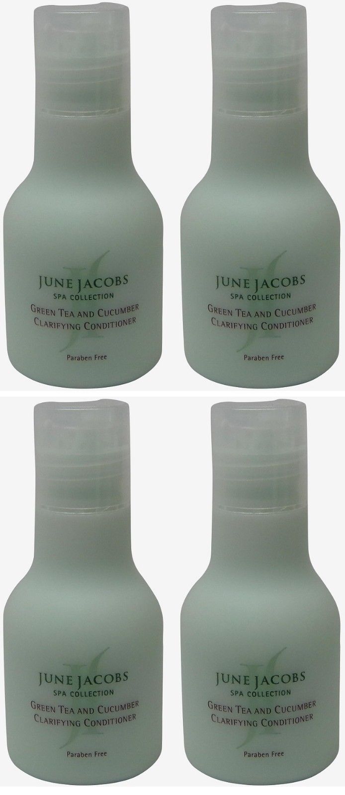 June Jacobs Green Tea and Cucumber Clarifying Conditioner Lot of 4 each 1.7oz