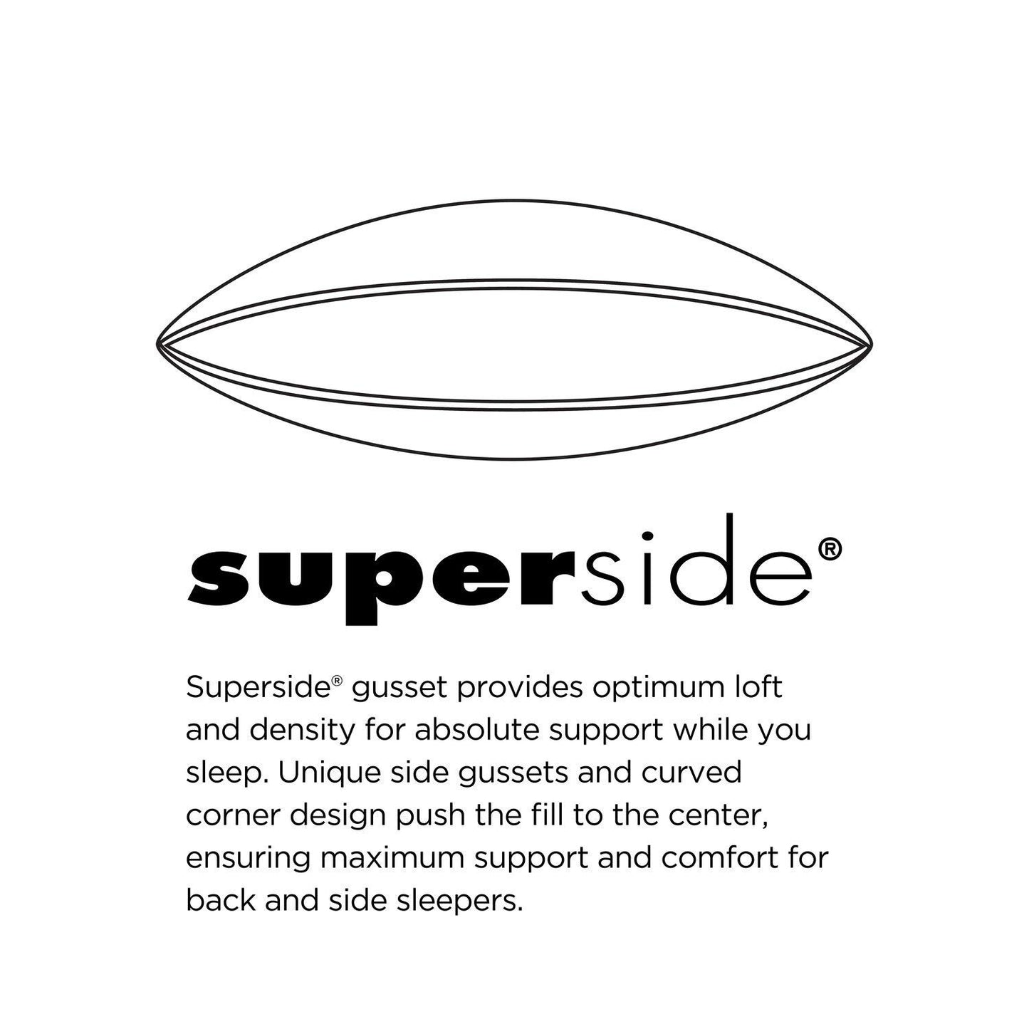 American Hotel Register - Registry Superside Gusseted 1 King Pillow
