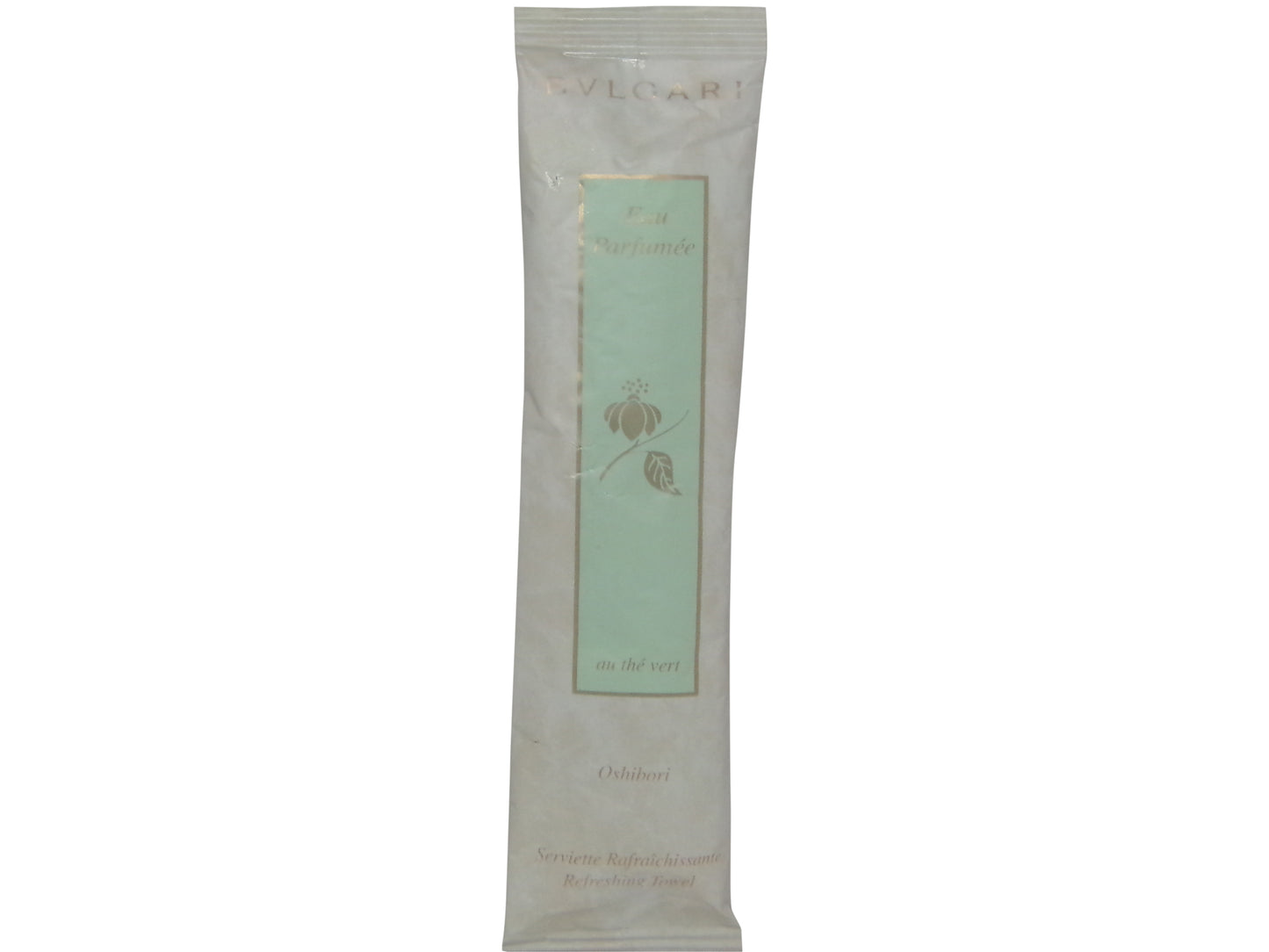 Bvlgari Eau Parfumee Oshibori Au the Vert Refreshing Towel 5 each 0.4oz