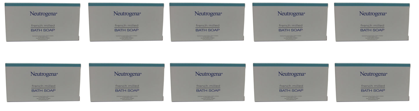 Neutrogena French Milled Bath Soap Lot of 20 each 1.25 oz Bars. Total of 25oz