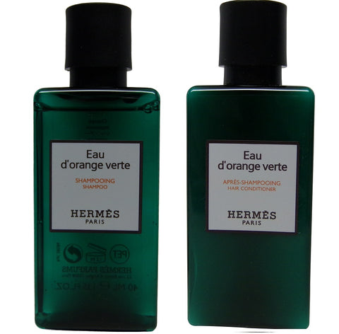 Hermes d'Orange Verte Shampoo & Conditioner lot of 10 (5 of each) 1.35oz bottles