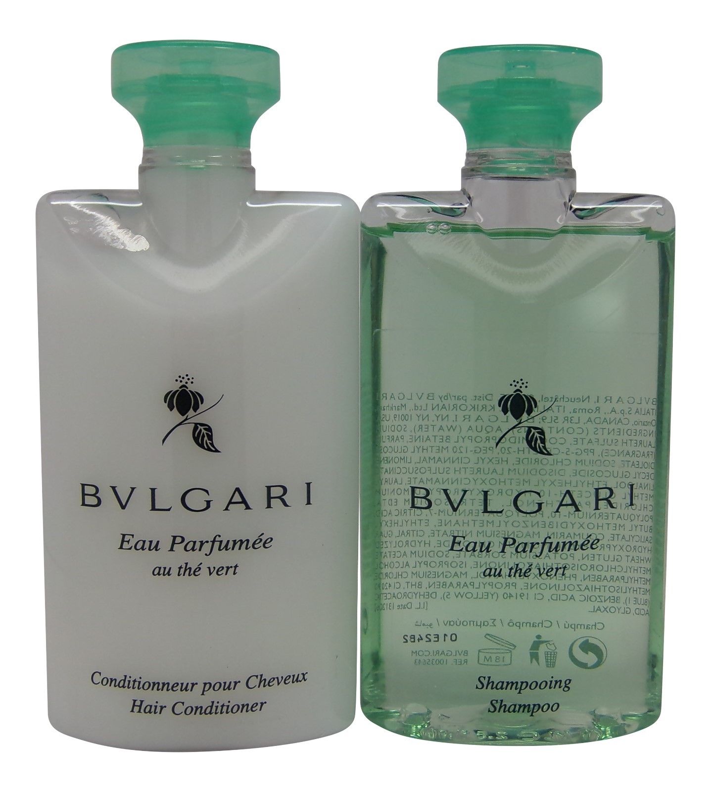 Bvlgari au the vert Green Tea Shampoo & Conditioner lot of 4 (2 of each)