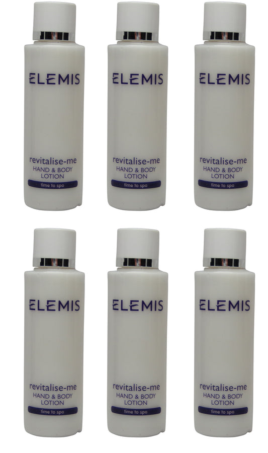 Elemis Revitalize Me Hand & Body Lotion lot of 6 bottles each 1.7oz. Total of 10.2oz