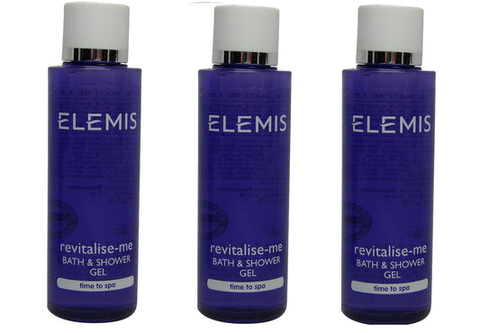 Elemis Revitalize Me Bath & Shower Gel lot of 3 Bottles each 1.7oz. Total of 5.1oz