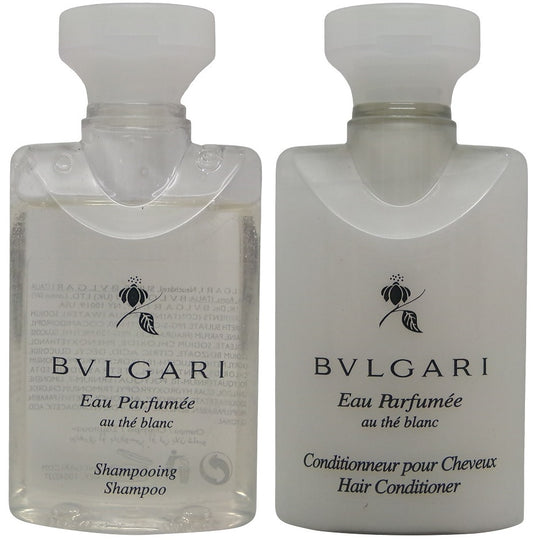 Bvlgari White Tea Shampoo and Conditioner Lot of 6 (3 each) 1.3oz Bottles
