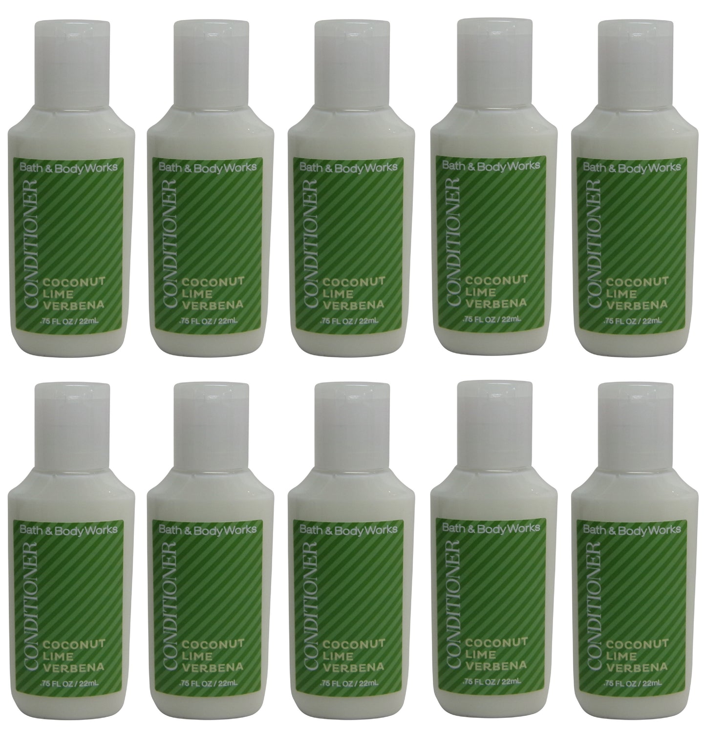Bath and Body Works Coconut Lime Verbena Conditioner Lot of 10. Total of 7.5oz