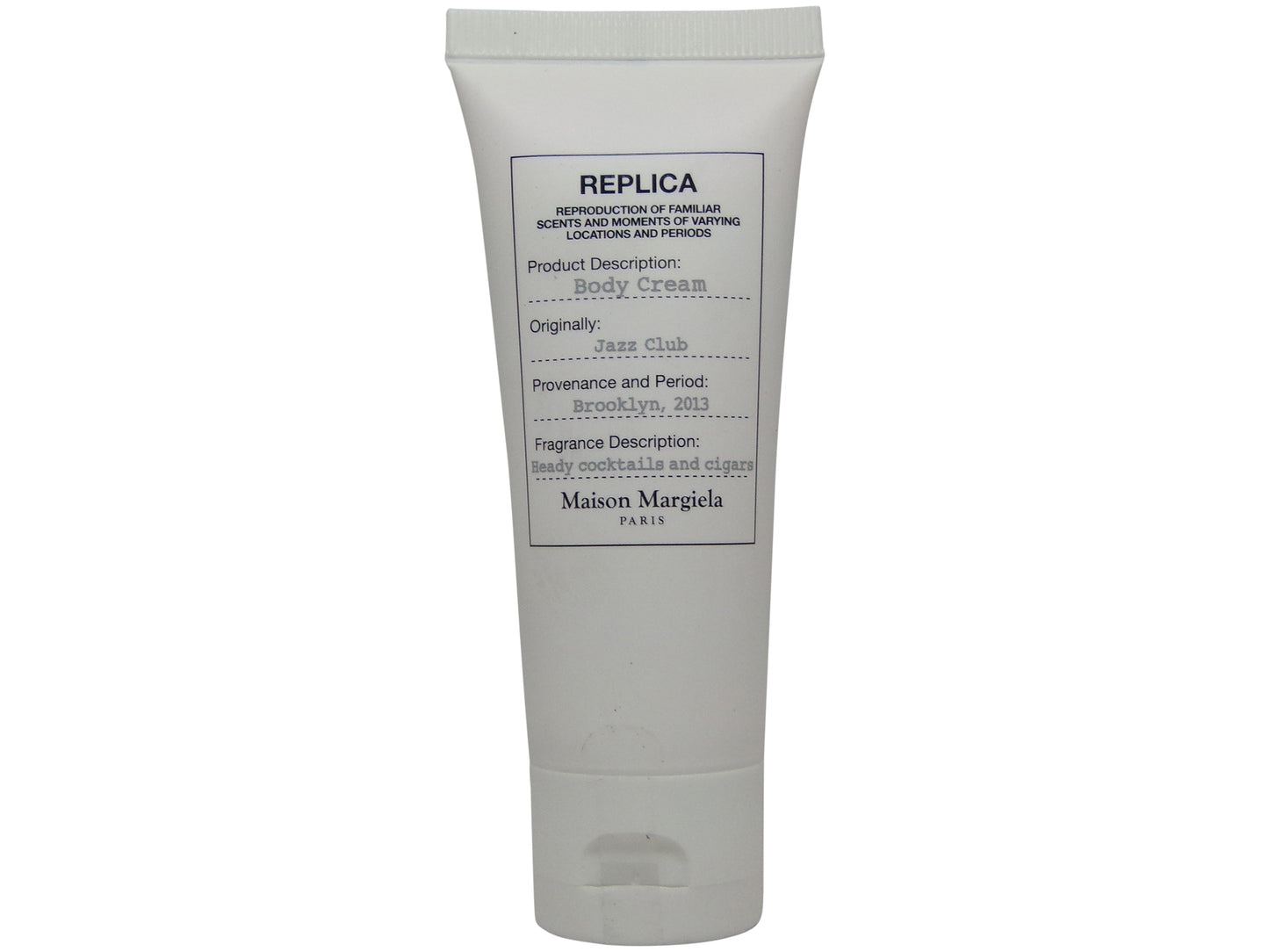 Maison Margiela Replica Jazz Club Body Cream (lotion) lot of 2 each 1.4oz tubes. Total of 2.8oz