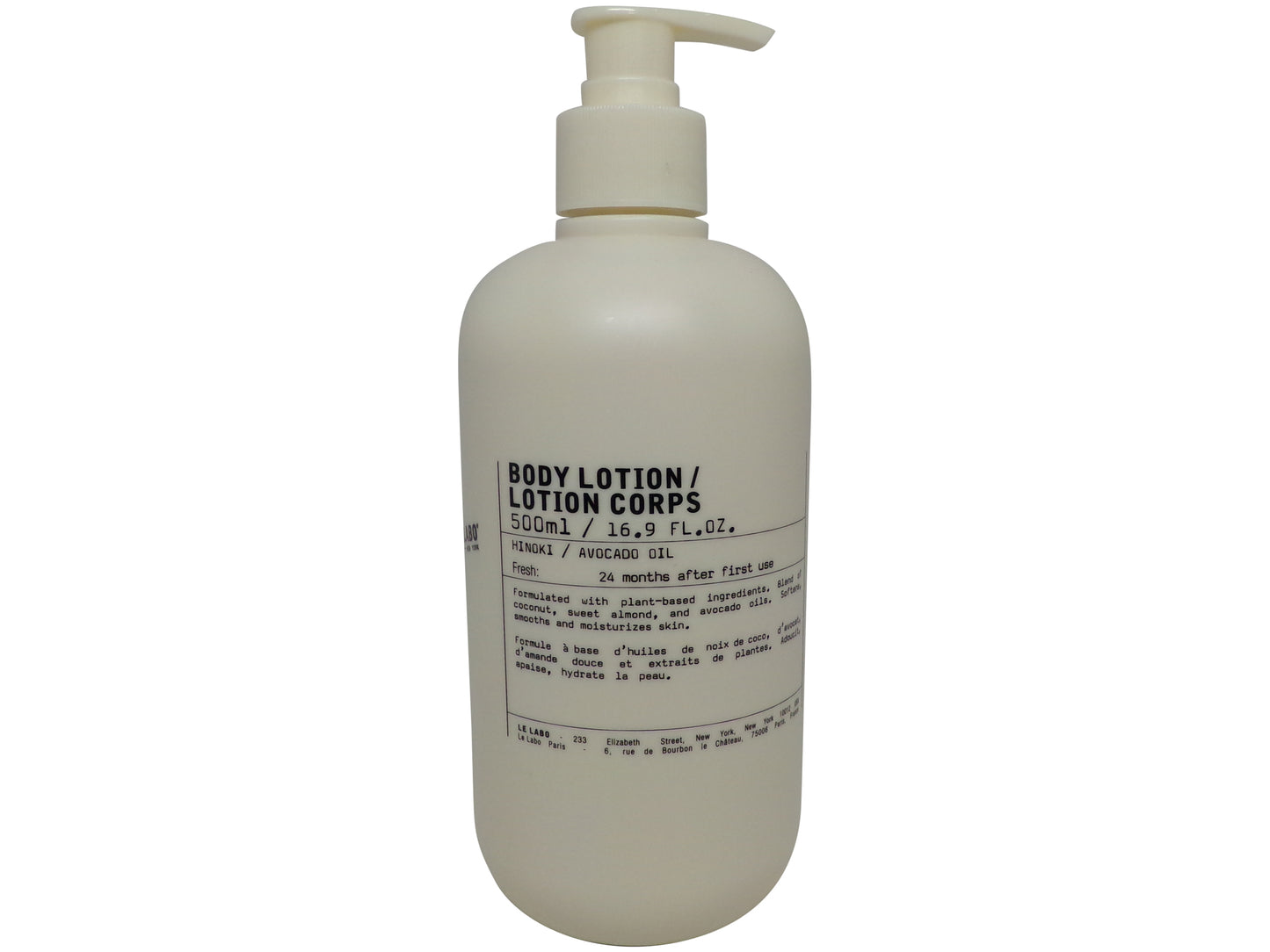Le Labo Hinoki Body Lotion 16.9oz Pump Bottle