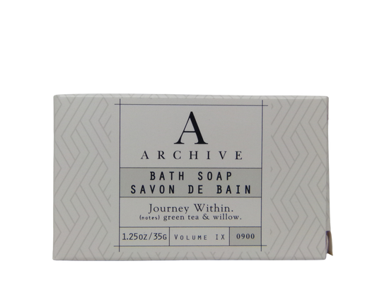 Archive Journey Within Bath Soap with Green Tea & Willow lot of 14 Each (1.25oz) Total 17.5oz.