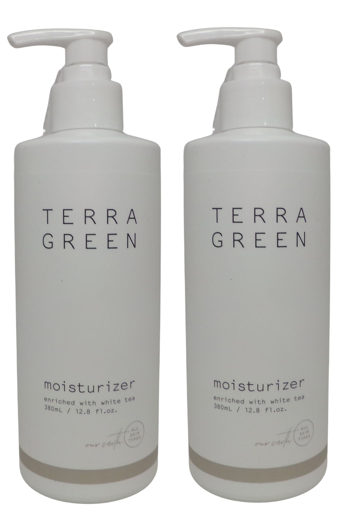 Terra Green Moisturizer Enriched with White Tea (12.8oz) lot of 2 Bottles