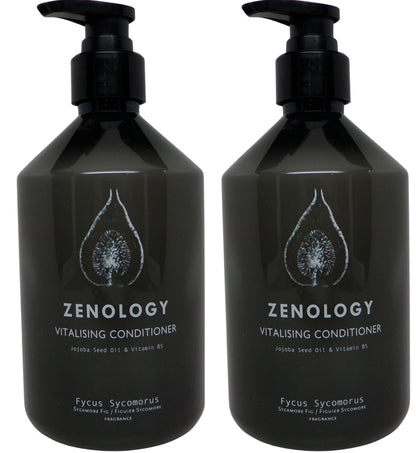 Zenology Fycus Sycomorus Vitalising Conditioner Lot of Two 16.9oz Bottles