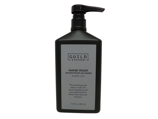Gilchrist & Soames Guild and Pepper Warm Oak Hand Wash Pump Bottle (12oz)