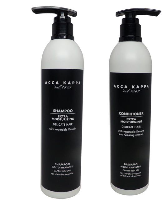 Acca Kappa White Moss Shampoo and Conditioner Set 2 Pack (10oz Each, Total 20oz)