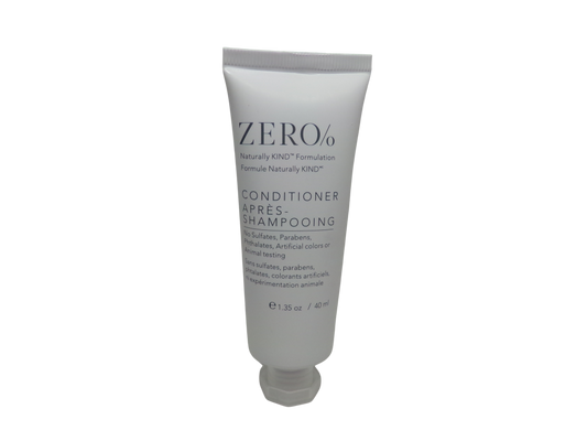 Zero% Conditioner Lot of 18 each 1.35oz Bottles Total of 24.3oz