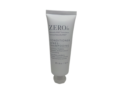 Zero% Shampoo and Conditioner lot of 18 (9 of each) 1.35oz Bottles