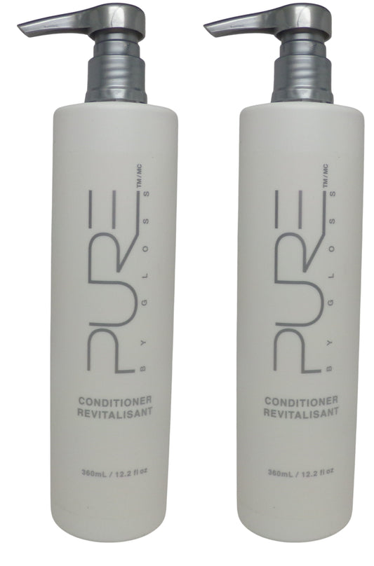 PURE by Gloss Conditioner Lot of two 12.2oz Bottles