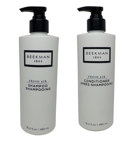 Beekman 1802 Fresh Air Shampoo & Conditioner Set 16.2oz Pump Bottles